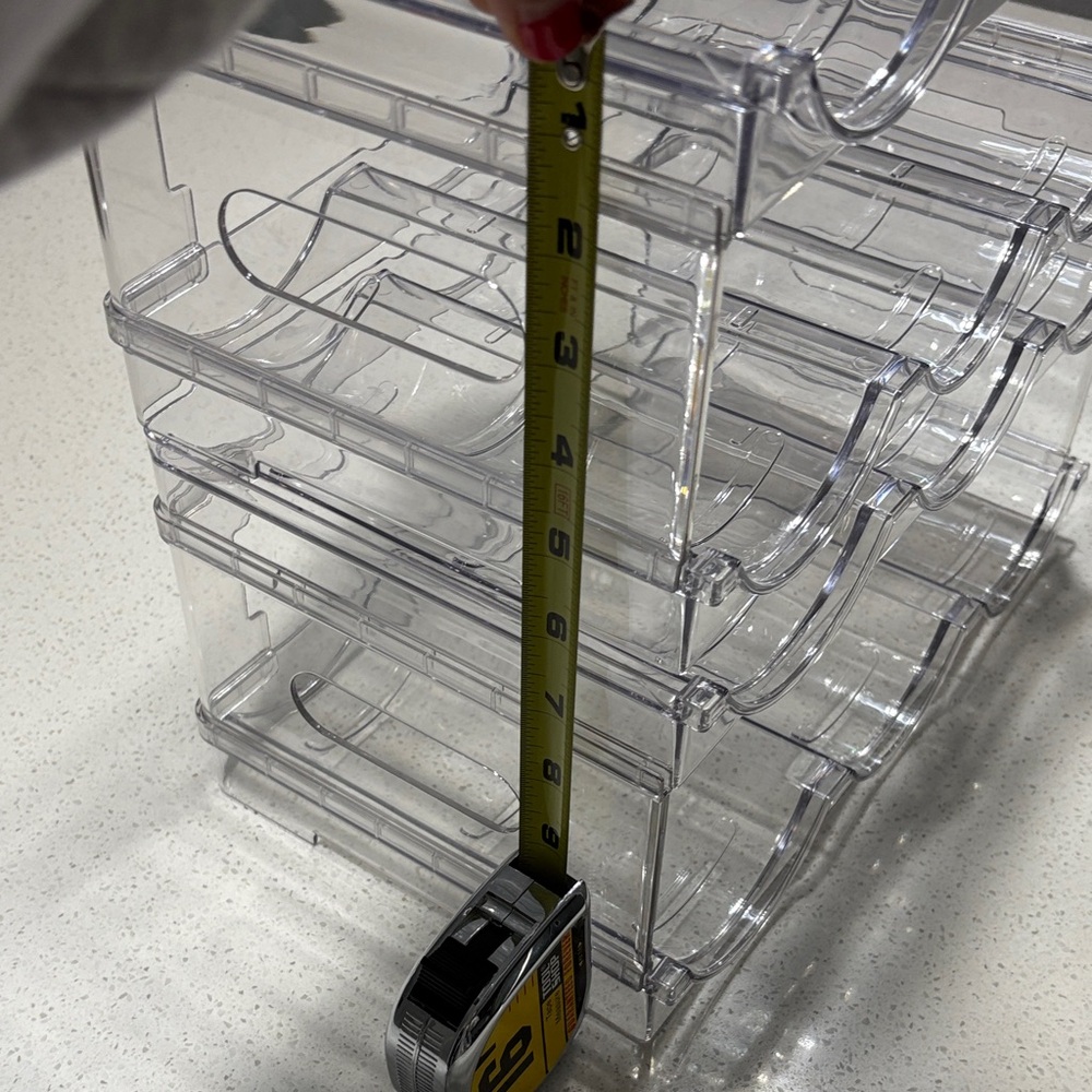 Clear Stackable Wine Rack/ Water Bottle Rack - Picture 2 of 3